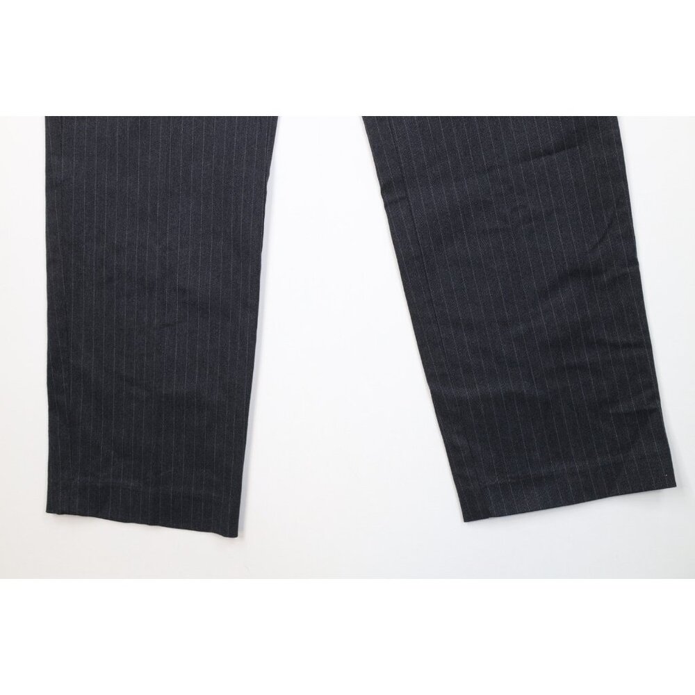 Vintage Y2K 2005 Gap Mens 34x34 Faded Heavyweight Striped Wide Leg Chino Pants - Picture 4 of 10